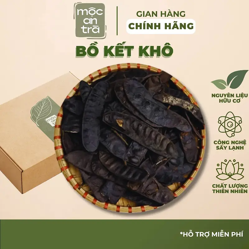 Bồ Kết Khô 100gr Tự Nhiên, Trái Đẹp, Thơm Dịu, Dùng Gội Đầu Giúp Mượt Tóc, Giảm Gàu, Kích Thích Mọc Tóc - Main image